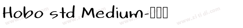 Hobo std Medium字体转换